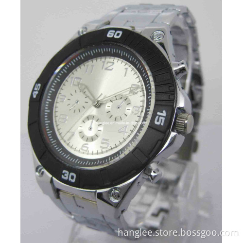 High Quality Silver Dial Watch Men (HAL-1250)